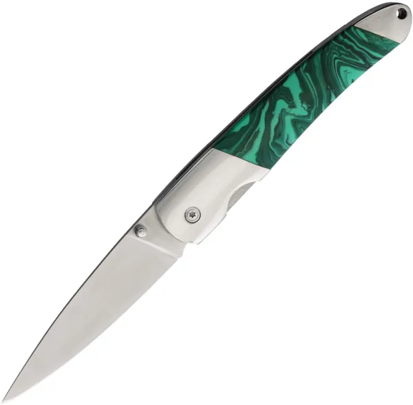 Santa Fe Stoneworks Linerlock Malachite SF70M