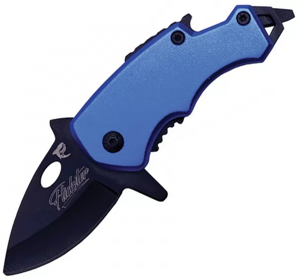 Shadow Cutlery Lil Sharky Framelock A-O Blue SH2020BL