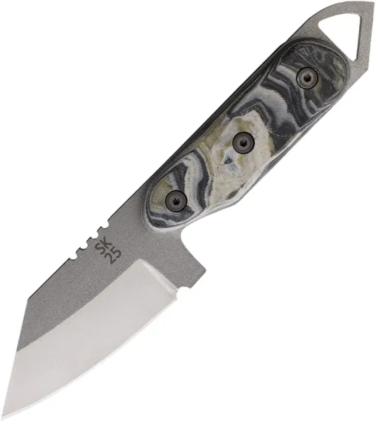 Shed Knives 2025 Tanto. OD Tan Black Burl SHED25USOD