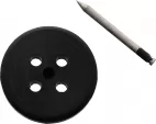 Shomer-Tec Compass Button Black SHOCB1