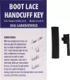 Shomer-Tec Boot Lace Covert Handcuff Key SHOUHK5