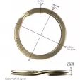 SILIPAC Split Key Rings Copper SIL001CPR