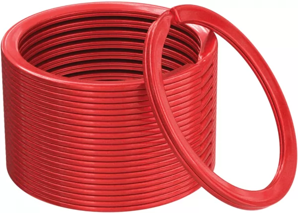 SILIPAC Split Key Rings Red SIL001RED