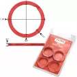SILIPAC Split Key Rings Red SIL001RED