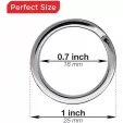 SILIPAC Split Key Rings Silver SIL001SIL