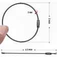 SILIPAC Twist Lock Cable Ring Uncoated SIL004ASP