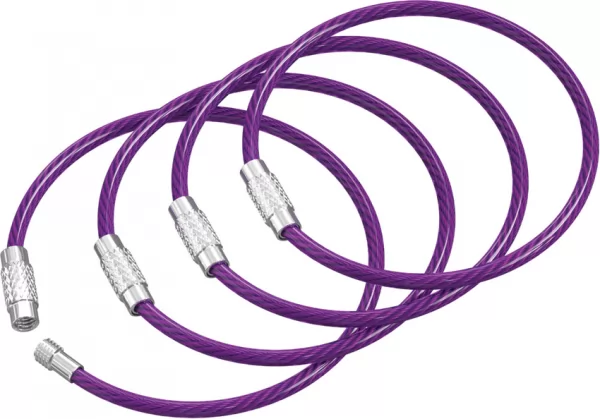 SILIPAC Twist Lock Cable Ring Purple SIL004NPPL
