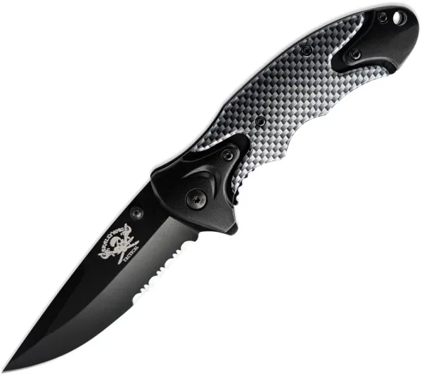 Skallywag Tactical Orca Linerlock Black-Silver SKW17001