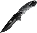 Skallywag Tactical Orca Linerlock Black/Silver - SKW17001