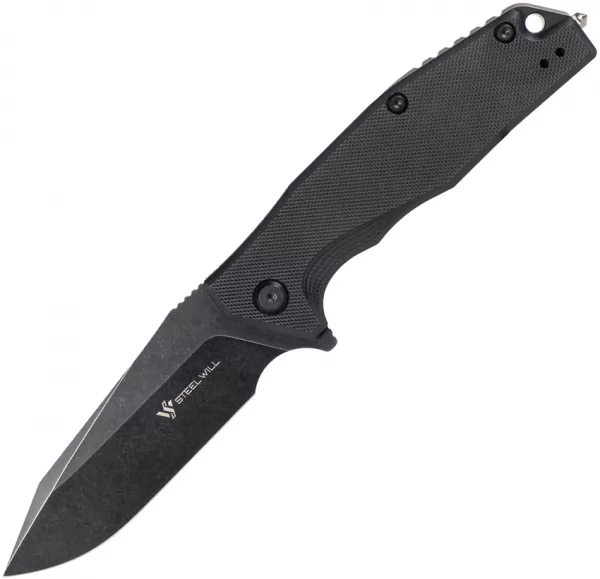 Steel Will Warbot Linerlock Black SMGF1003