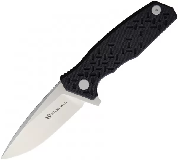 Steel Will Chatbot F14 Linerlock Black SMGF1401