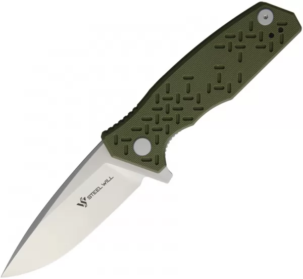 Steel Will Chatbot F14 Linerlock Green SMGF1402