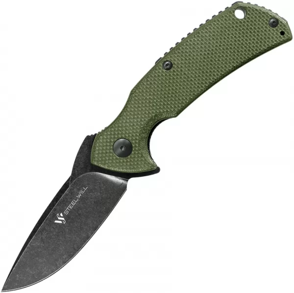 Steel Will Plague Doctor Linerlock Black SMGF16M33