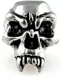 Schmuckatelli Co Fang Skull Bead Pewter - SMUKFP