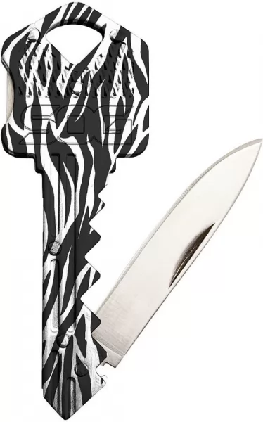 SOG Key Lockback Zebra knives SOGKEY110
