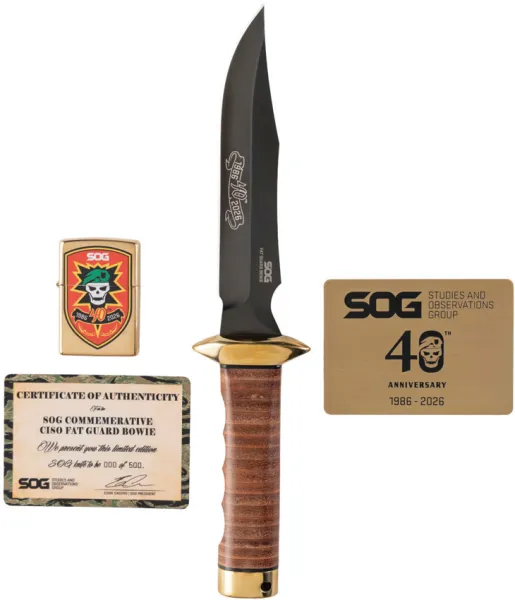 SOG 40th Anniversary Bowie LE knives SOGS40BBX