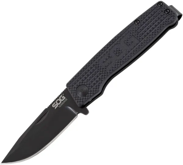 SOG Terminus Slipjoint Black knives SOGTM1002BX