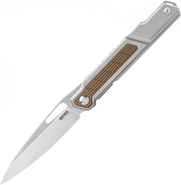 SRM Knives Titanium Framelock Tan SRM1421