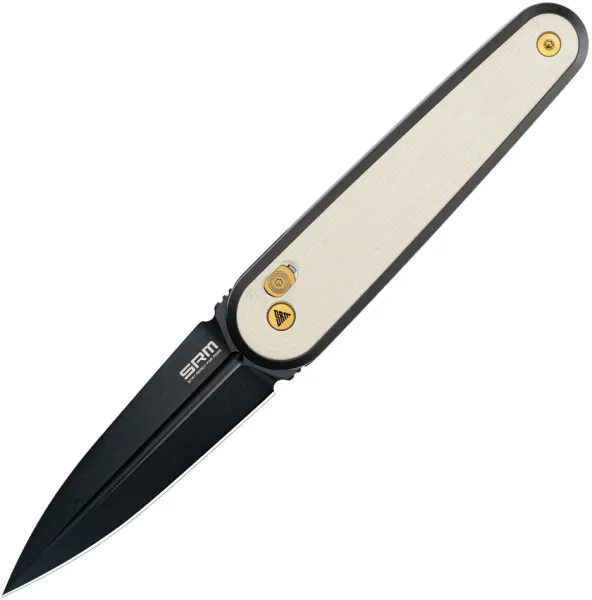 SRM Knives Twin 251MB Ambi-Lock Ivory SRM251MBGT2