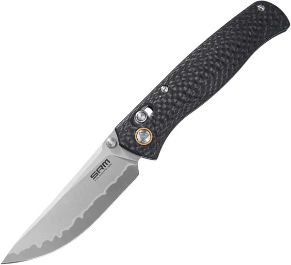 SRM Knives 255L Ambi Lock CF SRM255LCB2
