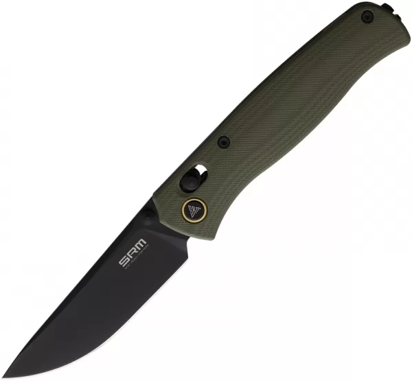 SRM Knives 255L-GP Ambi Lock Green SRM255LGP