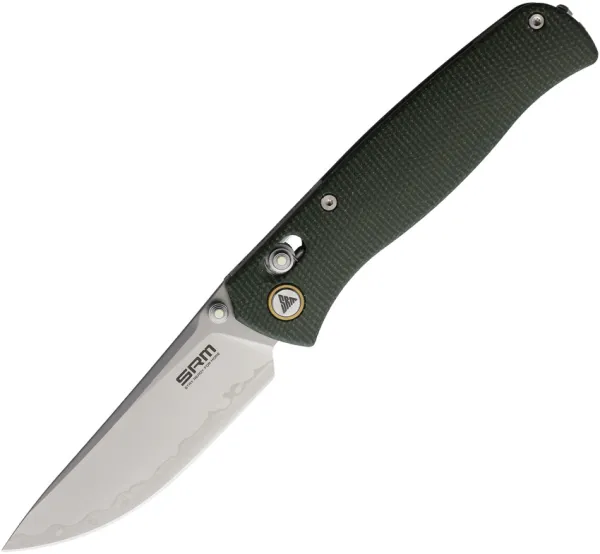 SRM Knives Medal Ambi Lock Green Mic SRM255LMG2