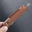 SRM Knives 255L-GK Ambi Lock Brown SRM255LMN