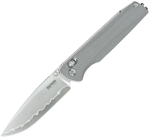 SRM Knives Terrier Ambi Lock Gray SRM258LGK2