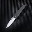 SRM Knives Qrick Linerlock Blk G10-CF SRM408LKB