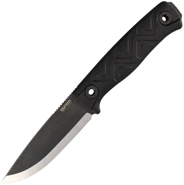 SRM Knives Bushcraft Fixed Blade Black SRM702TGB