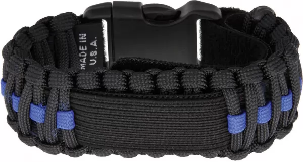 Survco Tactical Para Cord Watch Band Blue Line SRV01B