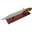 Steel Stag Crown Filework Bowie knives SS7029
