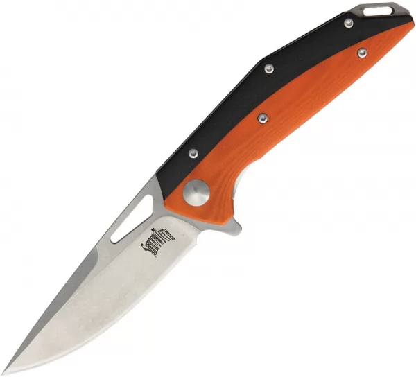 Shadow Tech Recoil Linerlock Black-Orange knives STKF019
