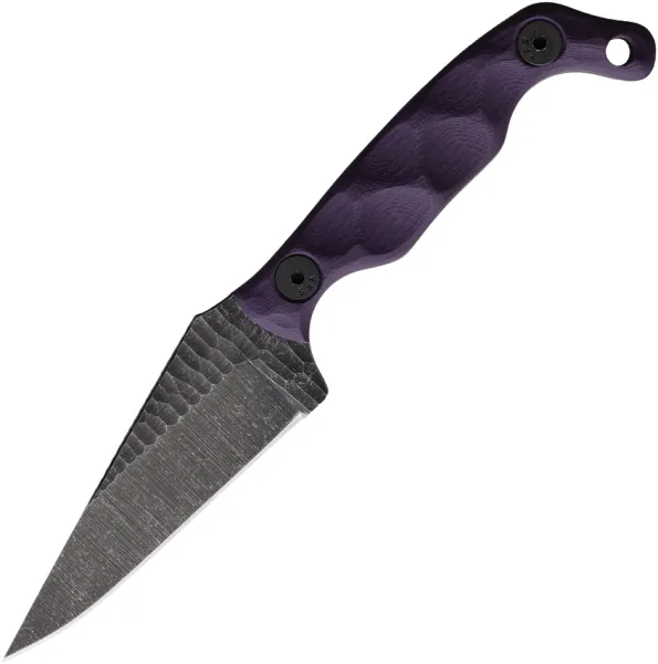 Stroup Knives Mini Fixed Blade Purple STPMINIPG10