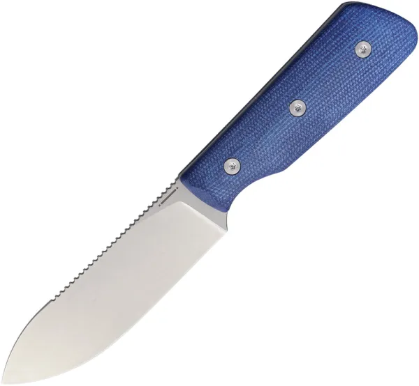 Straight Line Bigger Digger Fixed Blade Blue STR8BDGBC