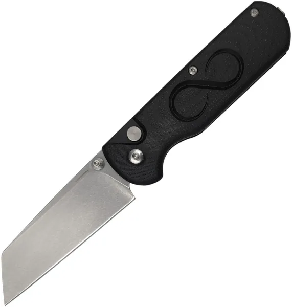 Straight Line Rox Button Lock Black G10 STR8RXBG