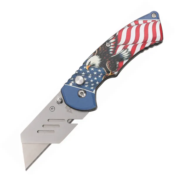 S-TEC Utility Button Lock Eagle-Flag STT202513