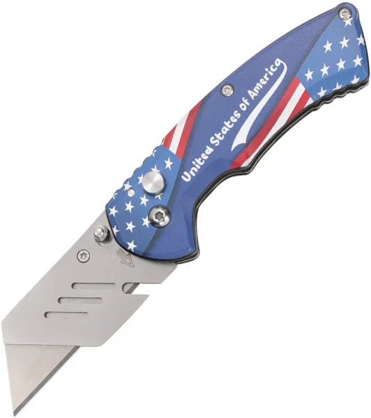 S-TEC Utility Button Lock Blue Flag STT202514