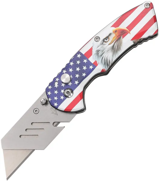 S-TEC Utility Button Lock Eagle-Flag STT202515