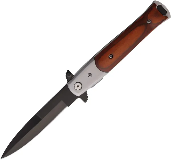 S-TEC Stiletto Style Linerlock Brn STT27107SL3