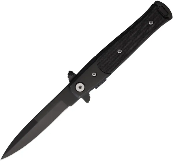 S-TEC Stiletto Style Linerlock Black STT27108BK2