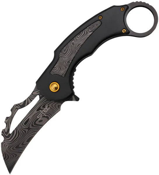 S-TEC Karambit Linerlock A-O Black STT27208BK