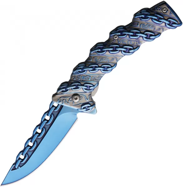 S-TEC Chain Linerlock A-O Blue STT277288BL
