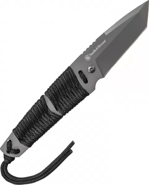 Smith & Wesson Tanto Fixed Blade Black Cord SW910TA