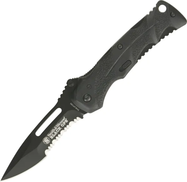 Smith & Wesson Black Ops Linerlock A-O Knives SWBLOP2BS