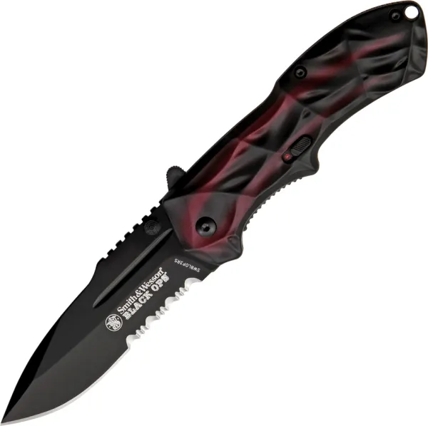 Smith & Wesson Black Ops Linerlock A-O Knives SWBLOP3RS