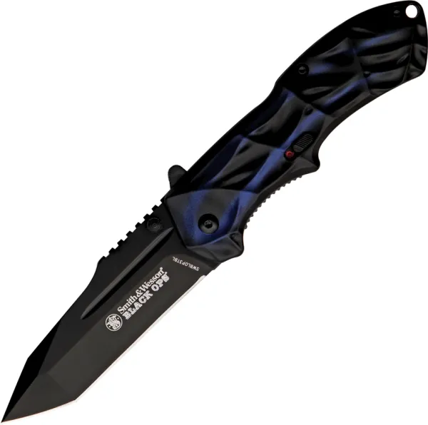 Smith & Wesson Black Ops Linerlock A-O Knives SWBLOP3TBL