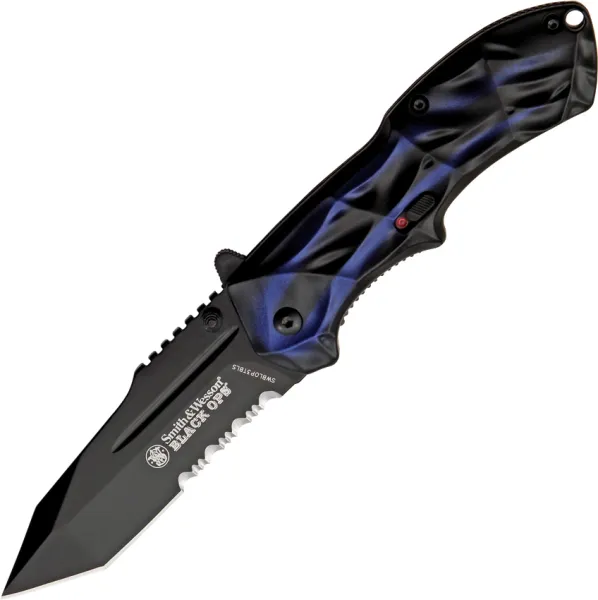 Smith & Wesson Black Ops Linerlock A-O Knives SWBLOP3TBLS