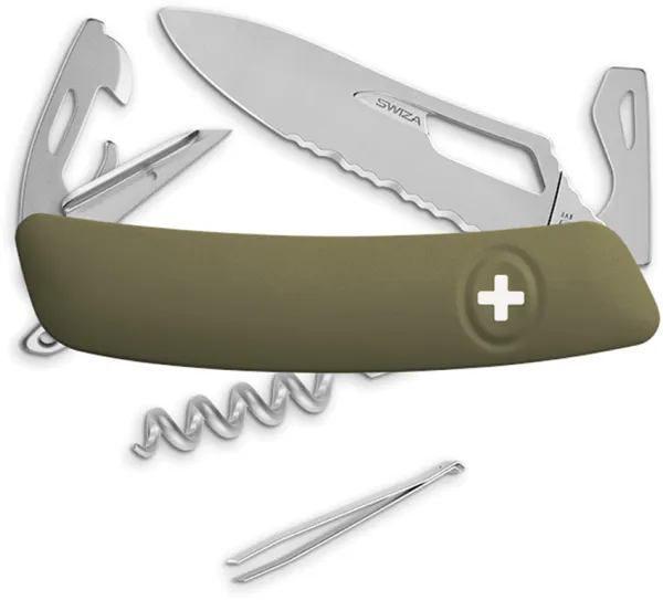 Swiza SH03 Swiss Pocket Knife Olive SZA0361050