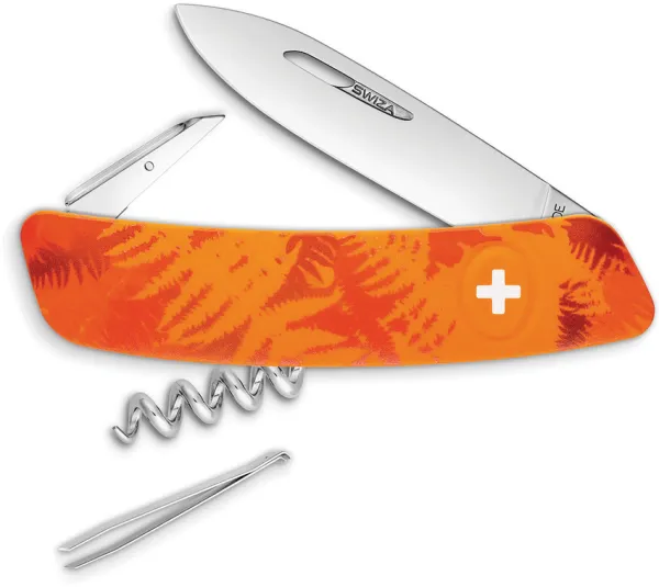 Swiza C01 Button Lock Orange Camo SZA102060